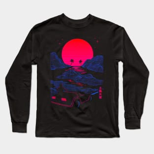 Synthwave Sunset Drive Long Sleeve T-Shirt